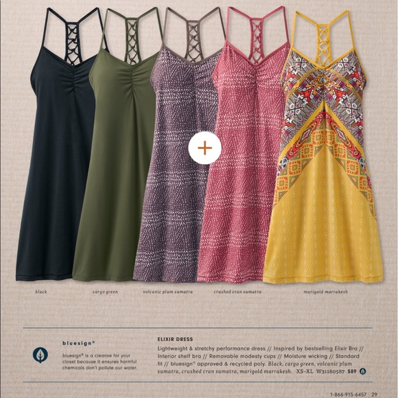 Prana Elixir Dress Marigold Marrakesh - Picture 4 of 12